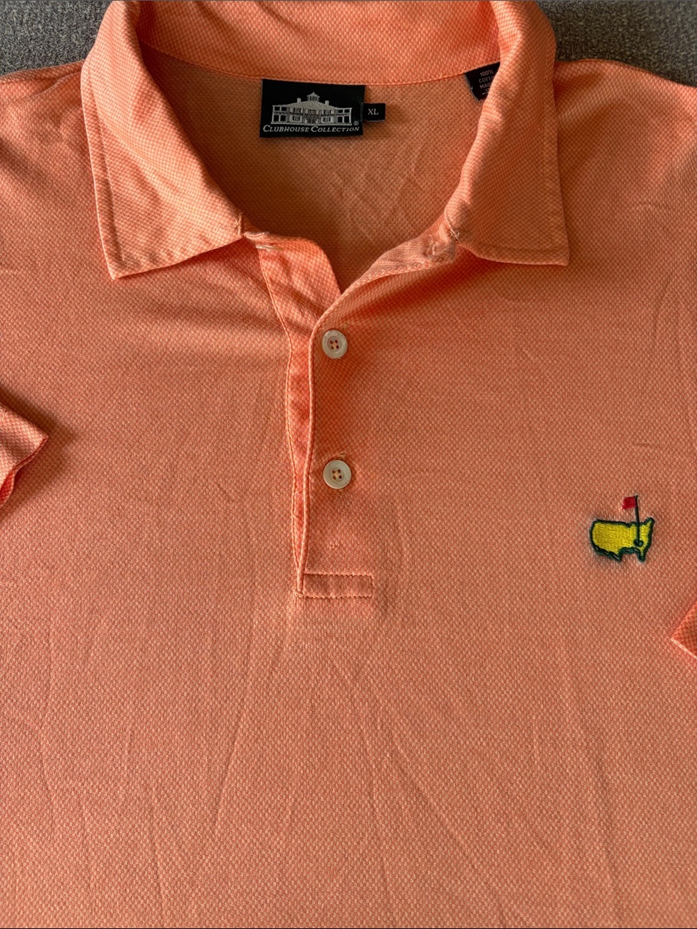 Clubhouse Collection Italy Masters Golf Polo Shirt EUC LN Size XL
